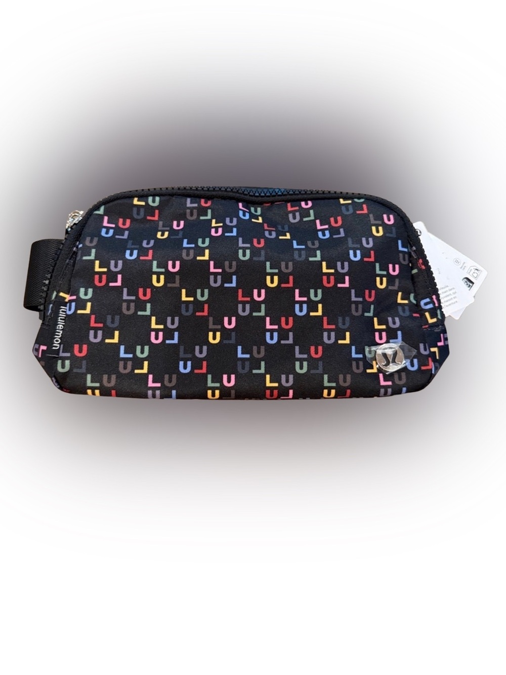 Lululemon Black Multicolor Logo belt bag